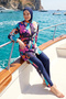 Parachute Full Covered Hijab Swimsuit R079 Fuchsia