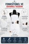 Kua Dye and Stain Resistant Waterproof Rustproof and White Hairdresser Apron with Adjustable Ring - 2