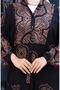Balloon sleeve viscose dress 5581-05 black - 5