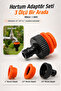 Hose Connection Adapter 3 Different Size Attachments 1/2\" - 3/4\" - 1\" Md306 Garden Hose End Plastic