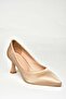 T 676032009   Nude Thick Heeled Women's Shoes - 6