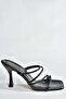 Black Thick Heeled Women's Shoes P590033909 - 6