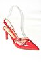 S654071908 Red Patent Leather Short Heeled Women's Shoes - 8