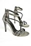 S997004114 Platinum Glitter Thin Heeled Evening Dress Shoes - 6