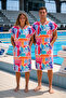 Wave Unisex Towel Poncho Swimmer Hooded Bathrobe for Race Training Pool and Sea - 3