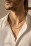 316l Stainless Steel Men Women Unisex Gold Color Fine Italian Flat 60cm Necklace - 4