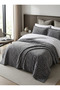 مينك ديزي 516 غطاء سرير/مفرش سرير مزدوج أنثراسايت 220*240 سم