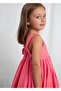 Girl's Floral Patterned Jacquard Evening Dress 3925 Pink - 3