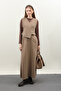 Dark Mink Double Breasted Vest Suit - 2