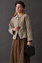 Pens Detailed Short Jacket Stone - 5