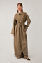 Lace Dress with Hidden Buttons Mink - 7