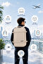 Xyz Series Tr-100B Cabin Size, In-Flight, Ergonomic, with Laptop and Tablet Compartment, Travel, Vali - 2