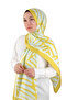 شال حريري Twill بنمط Ekin باللون الأخضر - 3