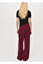 Straight Cut Mid-Rise Pants - 4