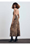 Leopard Print Backless Dress - 4