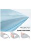 Imitation Silk Envelope Pillowcase, Skin-Friendly Soft Polyester 102x51cm Blue - 3