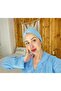 Hijab Boneli Baby Blue Long Sleeve Wide Fit Maternity Pajama Set - 4