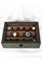 Handmade 15-Piece Premium Watch Box, Nubuck Fabric Covered, Special Design with Glass, Accessory Organizer - 4