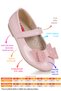 Babe Patent Leather Velcro Bowknot Girls' Ballerina Shoes - 2
