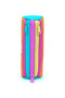 Kids Colorful Striped Three Compartment Pencil Bag 22086 - 4