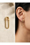 Retro Model Earrings Women's Yellow