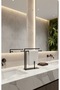 Modern Matte Black Metal Paper Towel Holder and Towel Rack – Countertop Standing Organizer
