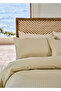 Premium Tencel Double Satin Duvet Cover Set Beige (200X220 cm) - 6