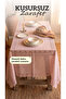 Powder Tablecloth with Lace Edges, Stain-Resistant, Wipeable, Stylish Dining Table Cover 140X220 cm - 2