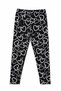 Children's Leggings - Heart Patterned Glittery Seasonal Lycra Cotton Girls' Leggings - 2