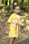 Printed T-Shirt Dress Yellow - 2