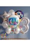 Space Galaxy Astronaut Cosmic 3 Year Old Balloon Set Space Astronaut Concept Birthday Set