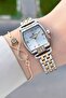 Gold Silver Color 24 mm Women Wrist Watch with Gift Package