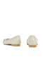 , Women's Genuine Leather Ballerinas 161359Z255 Ecru - 5