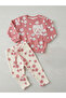 Girl's Suit with Embroidered Pockets