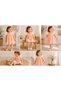 Baby Girl Dress with Lace Collar Detail and Flower Applique - 4