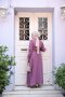 Belted Dusty Rose Hijab Dress 6621Gk - 3