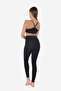 Women's Black Combed Modal High Waist Sports Leggings 1905 - 5