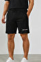 Men's Black Above-Knee Combed Cotton Shorts & Bermuda Capri Summer Cotton Slim Fit - 3
