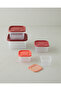 Keep Me Plastic 5-Piece Storage Container 160-300-500-885-1500 ml Orange - 2