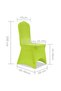 Husă de scaun elastică, 6 buc., verde - 8