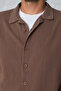 Men's Long Sleeve Linen Look Shirt Oversize Fit - 7