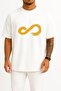 تي شيرت للجنسين بتصميم كبير الحجم من Infinite Infinitize K-Pop Infinity Symbol Inspirit Göğüs