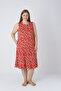 Women's Large Size Cotton Modal Fabric Short Dress 8030 - 2