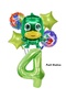Pjmasks Lizard Child 4 Year Old Birthday Balloon Set Pijamaskeliler Lizard Child Theme Balloon Set - 4