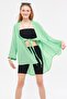 Light Green Linen Kimono Shirt - Front Tie, ARM-24Y001063 - 4