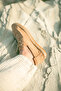 Petra Lace-Up Beige Suede Genuine Leather Men's Espadrilles - 8