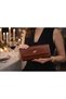 Brown Crocodile Patterned Women's Portfolio Bag |   Brown T8303 - 3