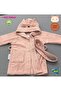 100% Organic Cotton Embroidered Baby Bathrobe Towel Pouch Set - 3-Piece Combination Bath Set - 5