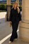 Black Long Sleeve Oversized Women's Set Sh338