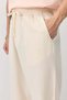 Lace-up baggy fit linen pants natural - 6